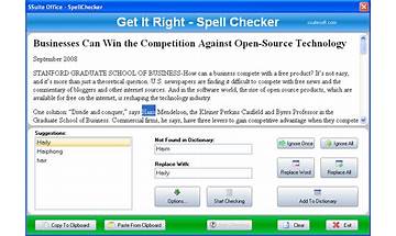 SSuite Spell Checker for Windows - Download it from Habererciyes for free